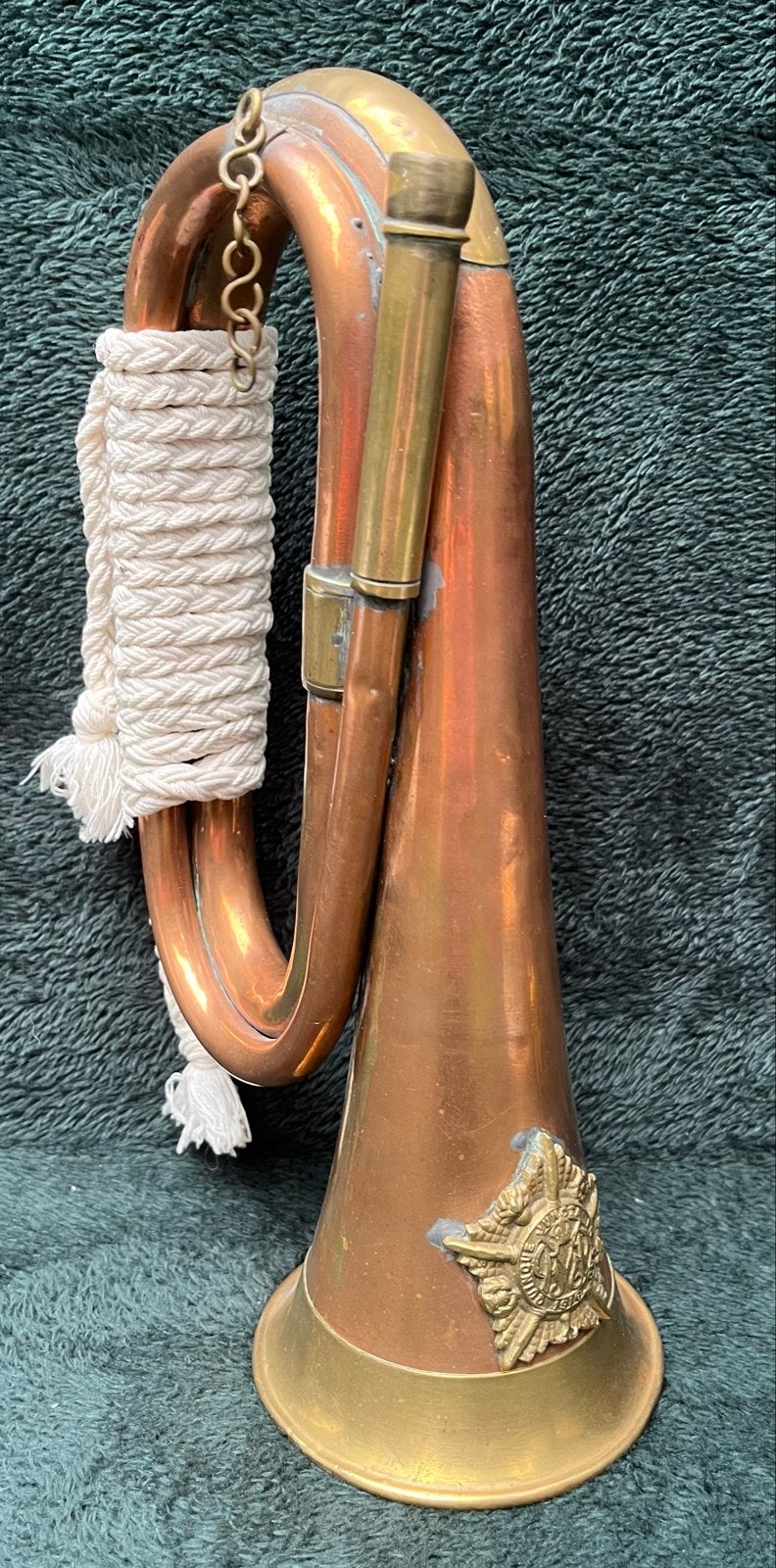 Hoorn Bugle GMC regiment 1916 WOII militaire muziek leger, Ophalen of Verzenden, Landmacht, Nederland