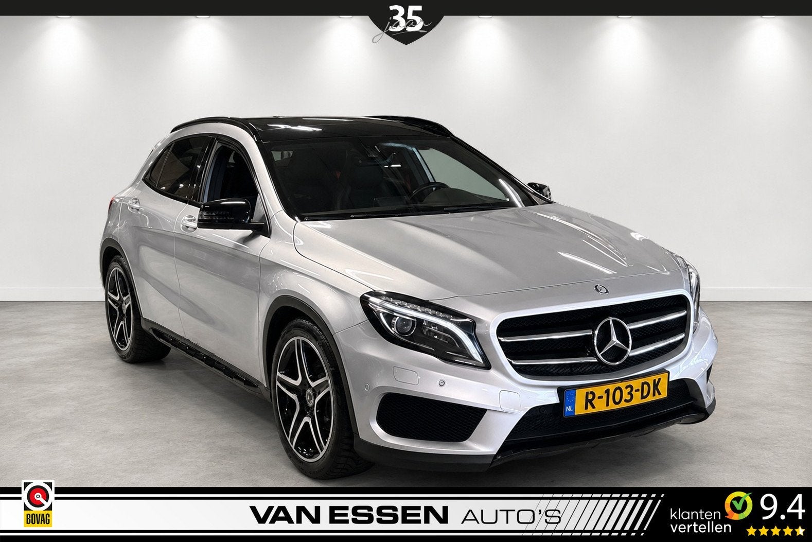 Mercedes-Benz GLA 200 Ambition Night Edition Pano Leder Memo, Auto's, Voorwielaandrijving, Gebruikt, Handgeschakeld, SUV of Terreinwagen