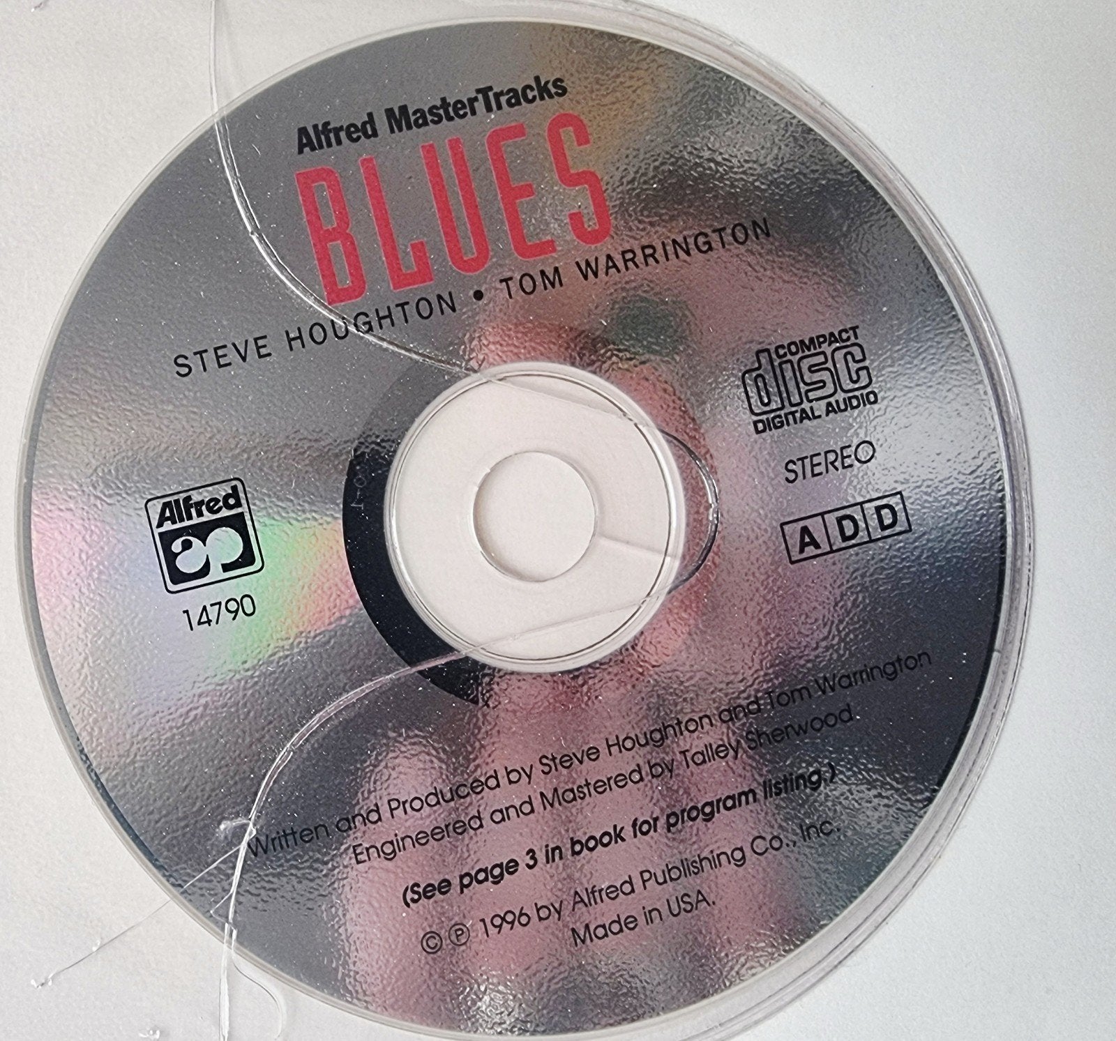 Alfred MasterTracks Blues  + CD Trombone Bariton,Fagot D31, Gebruikt, Cello, Les of Cursus, Ophalen of Verzenden