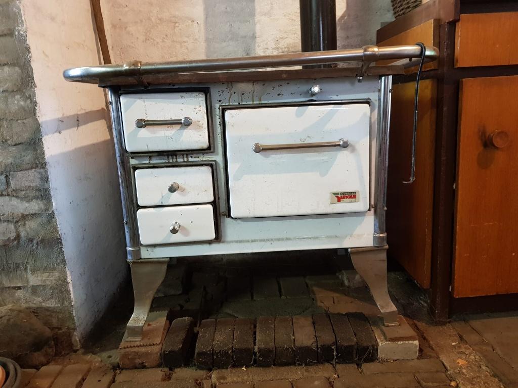 Hout fornuis geëmailleerd, Ophalen, Gebruikt, Houtkachel, Vrijstaand
