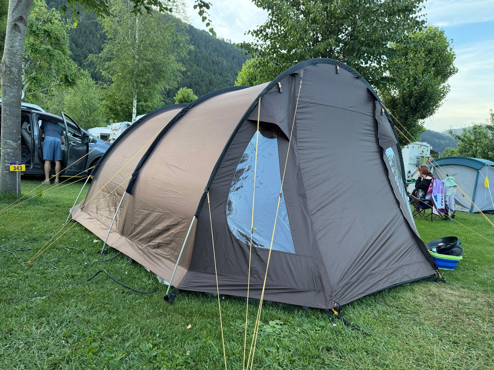 Eureka Eagle Point 4 koepeltent - Ruim en regenbestendig, Ophalen of Verzenden, Gebruikt, Tot en met 4