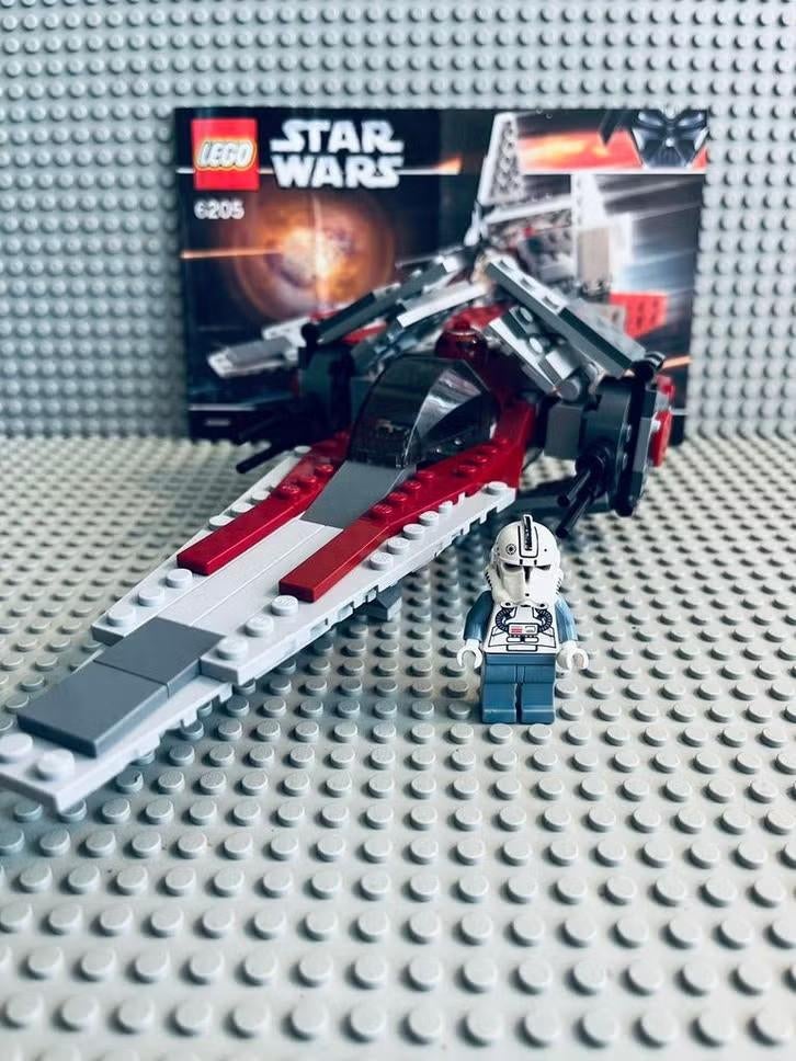 LEGO Star Wars 6205 V-Wing Fighter, Compleet, Gebruikt, Star Wars, Lego