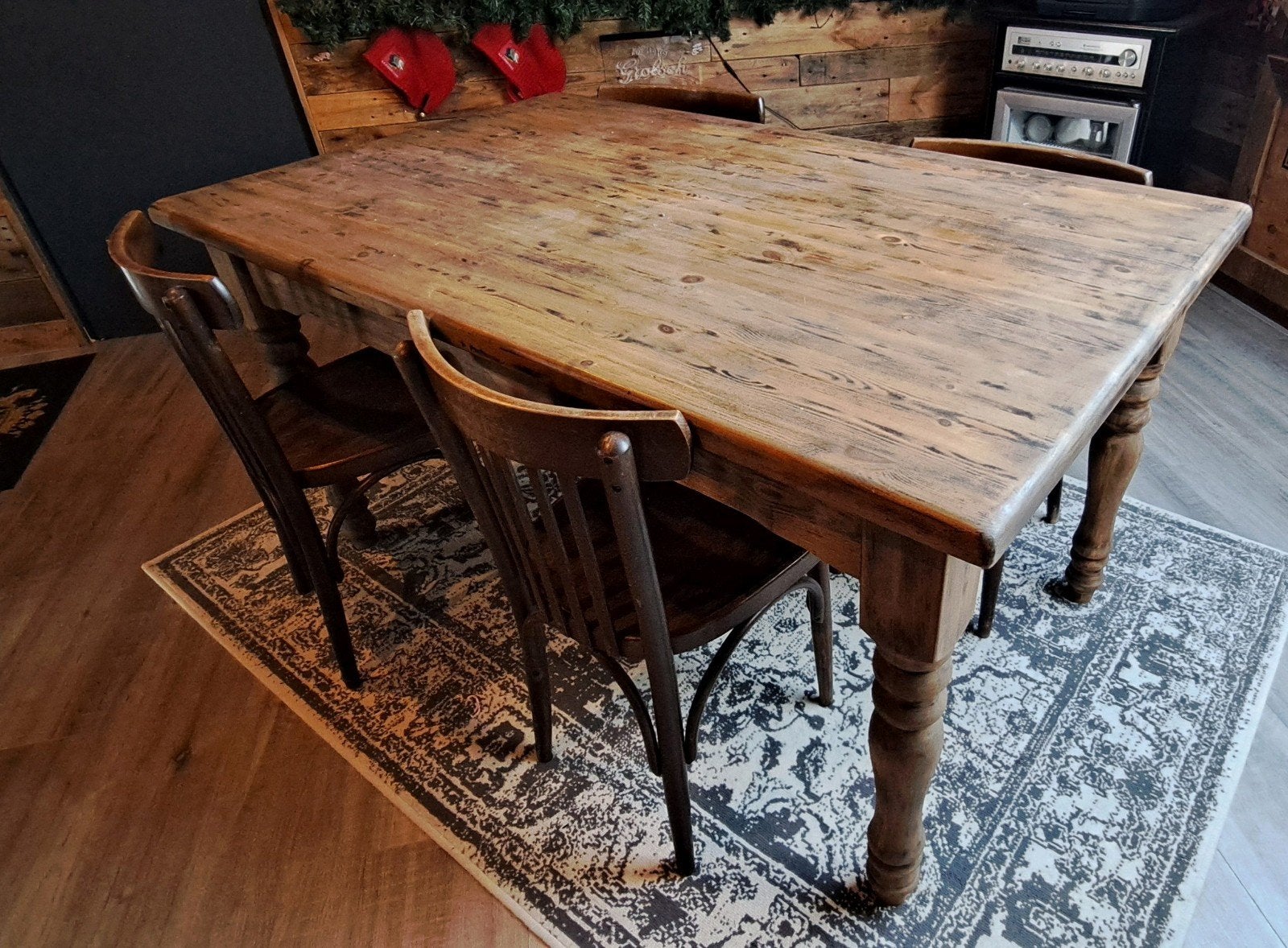 cafe stoelen en tafel, Gebruikt, Bruin, Cafe, Ophalen of Verzenden