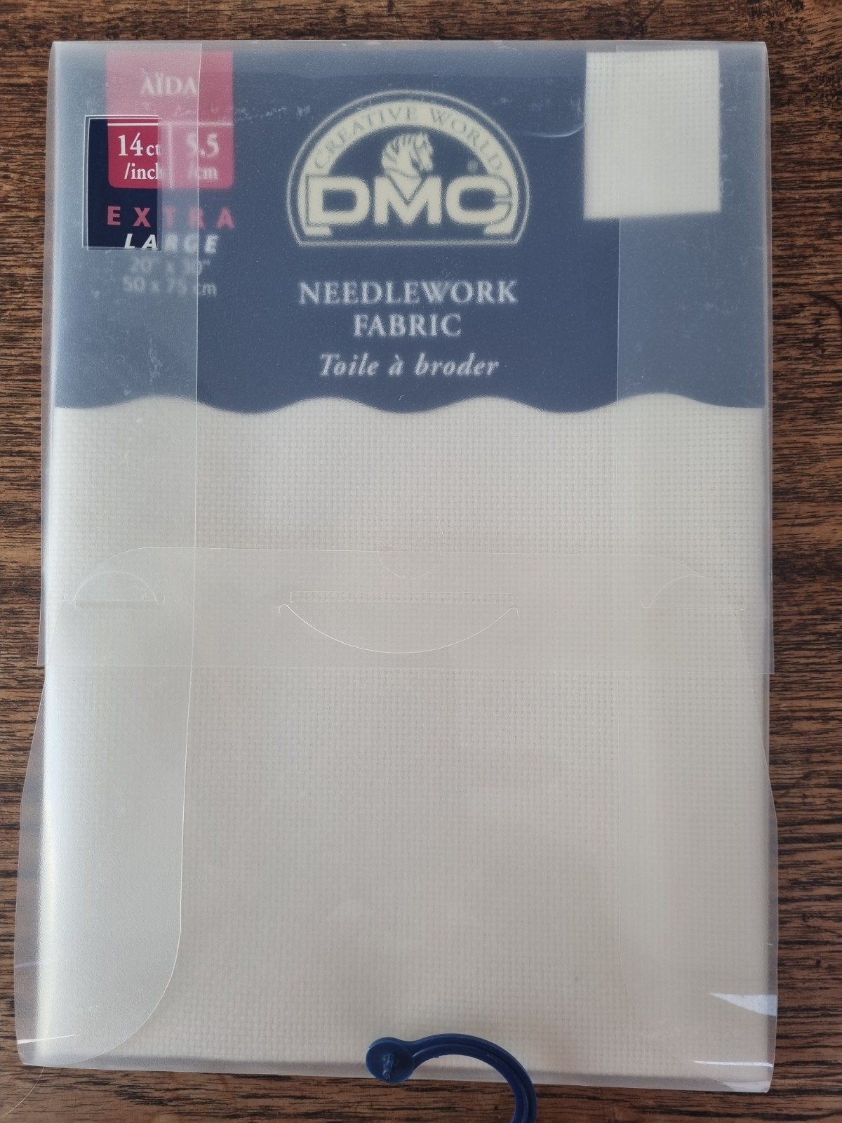 DMC Aida borduurstof extra large ecru 14ct (50x75cm), Ophalen of Verzenden, Nieuw, Handborduren, Onderdeel of Toebehoren