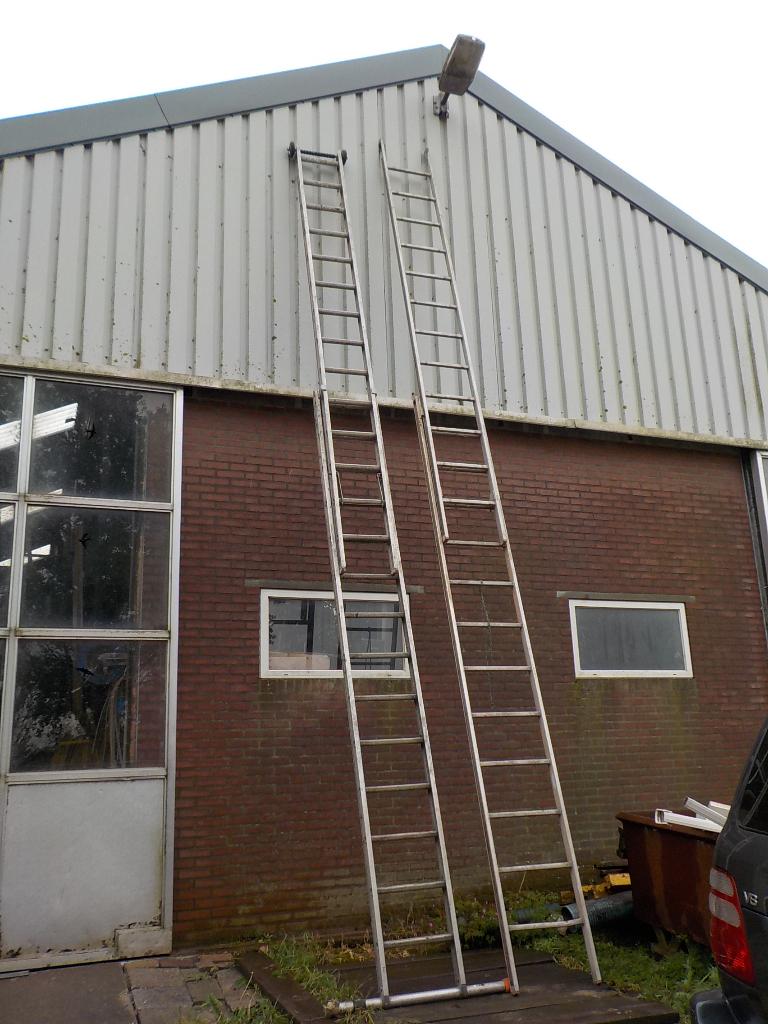 Div Ladder's v.a 3 mtr tot 7 mtr werkhoogte, Ophalen of Verzenden, Gebruikt, Ladder, 4 meter of meer