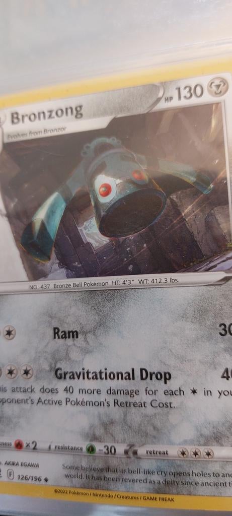 Bronzong 126 lost origin pokemon kaart, Ophalen of Verzenden, Zo goed als nieuw