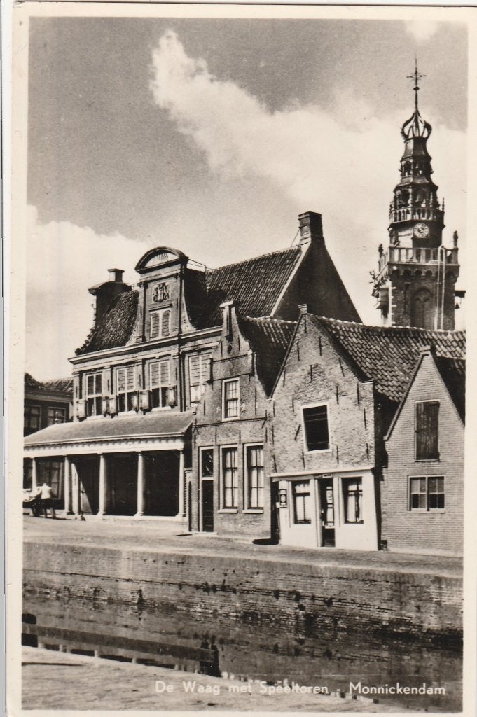 monnikendam- de waag, Ophalen of Verzenden, 1940 tot 1960, Friesland