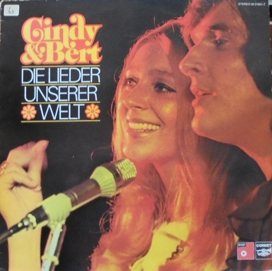 LP Cindy & Bert - Die Lieder Unserer Welt (1973), LP, Verzenden, Overige genres, Zo goed als nieuw