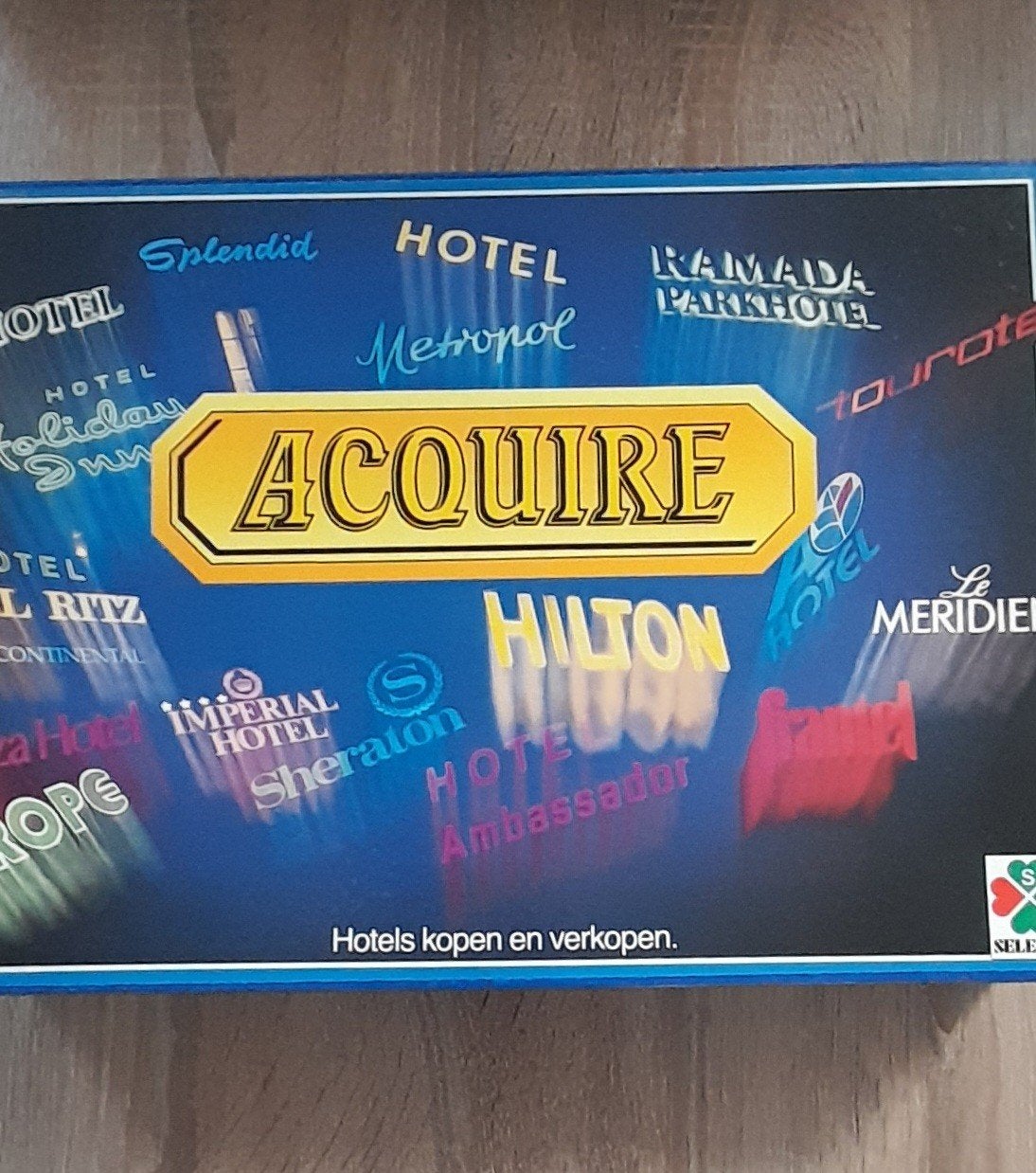 Acquire van Selecta, een klassiek vintage bordspel, Vijf spelers of meer, Ophalen of Verzenden, Zo goed als nieuw