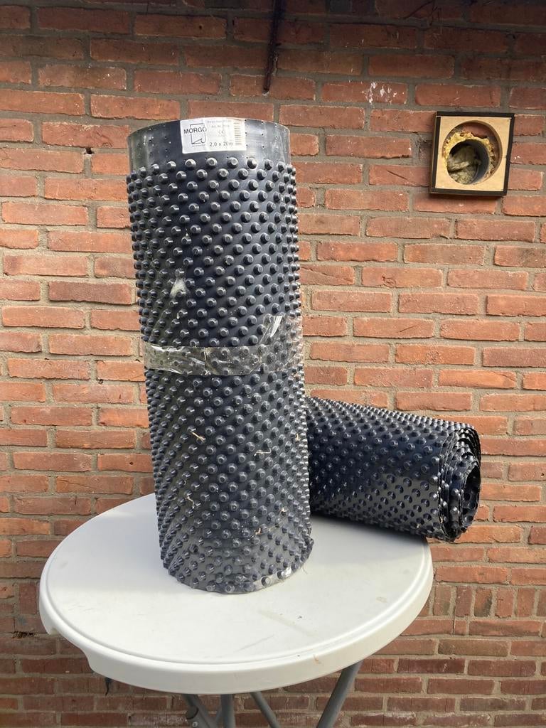 Morgo noppen folie 75cm x 20m1 en 60cm x 5m1 nieuw, Doe-het-zelf en Verbouw, Zeil en Folie, Ophalen of Verzenden, Nieuw, Minder dan 5 m²