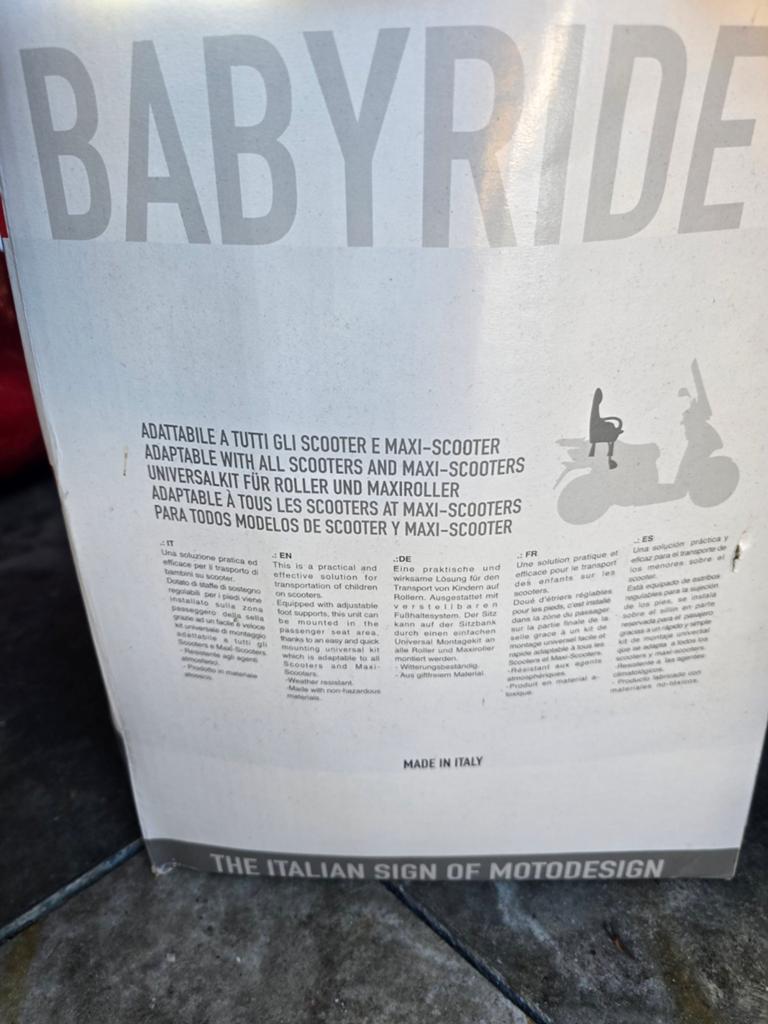 kinderzitje voor scooter/maxi-scoot, Ophalen, Nieuw