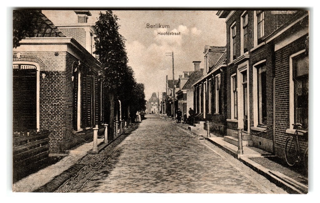 Berlikum, Hoofdstraat, Ophalen of Verzenden, Voor 1920, Gelopen, Friesland