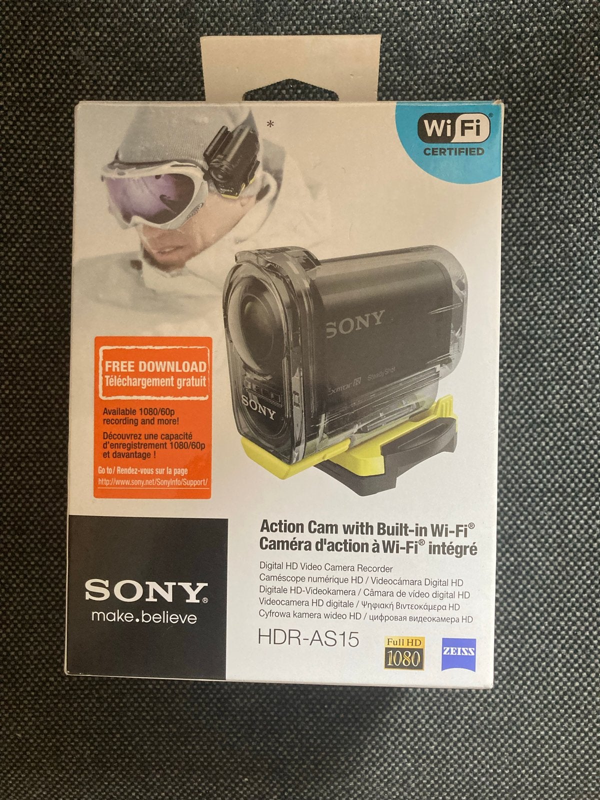 Sony HDR-AS15 Action Cam met ingebouwde Wi-Fi, Ophalen, Zo goed als nieuw, Sony