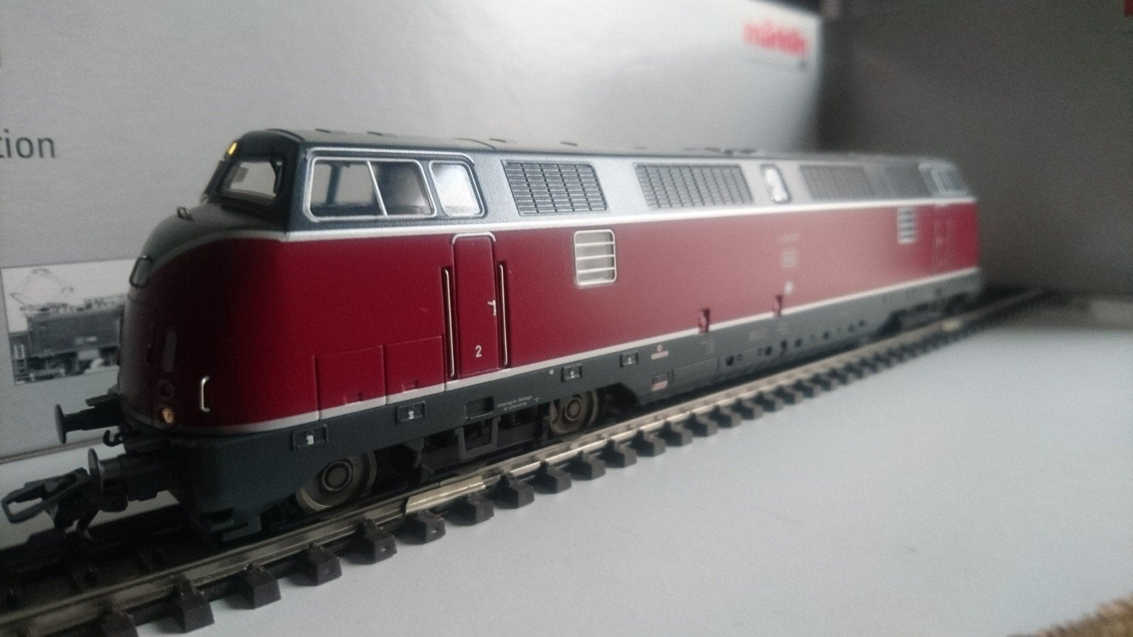 Marklin - Zware grote diesellocomotief BR 230 DB -Mfx+Geluid, Ophalen, Wisselstroom, Locomotief, Zo goed als nieuw