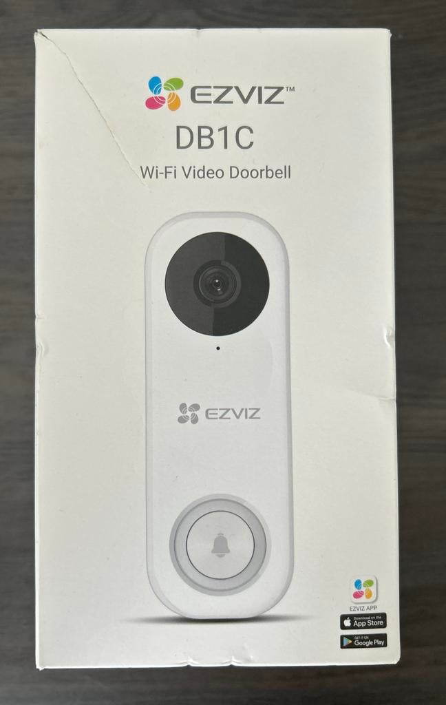 EZVIZ DB1C Wi-Fi Video 2k Deurbel -  in orginele doos, Ophalen of Verzenden, Bewegingsdetectiesensor, Zo goed als nieuw
