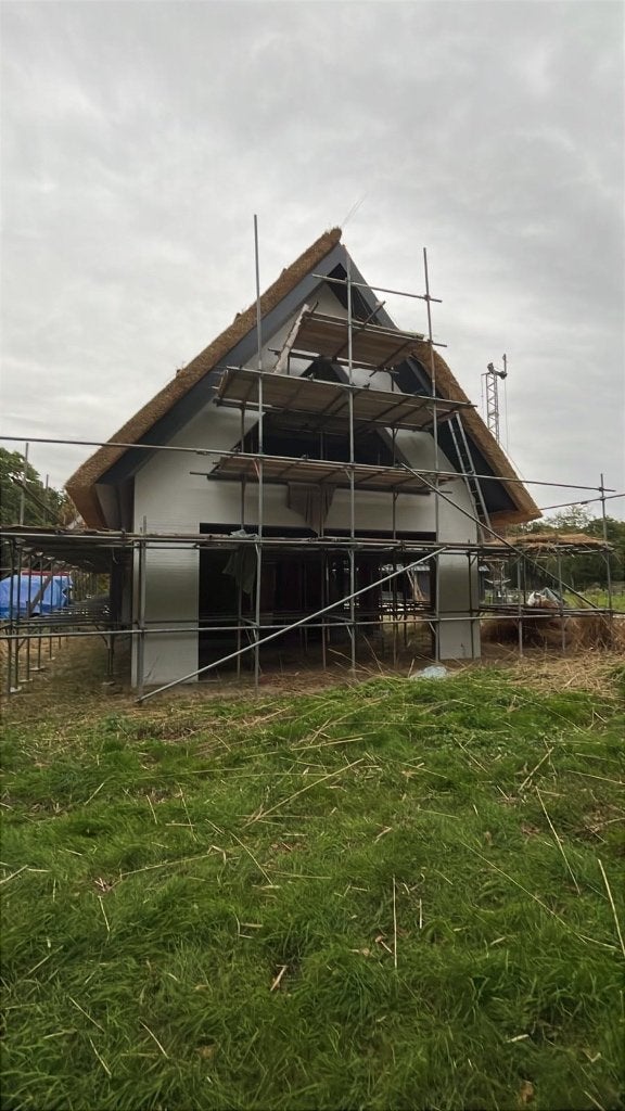 Bouwsteiger zeer compleet + bouwlift voor groot woonhuis, Doe-het-zelf en Verbouw, Ophalen, Gevelsteiger, 5 meter of hoger