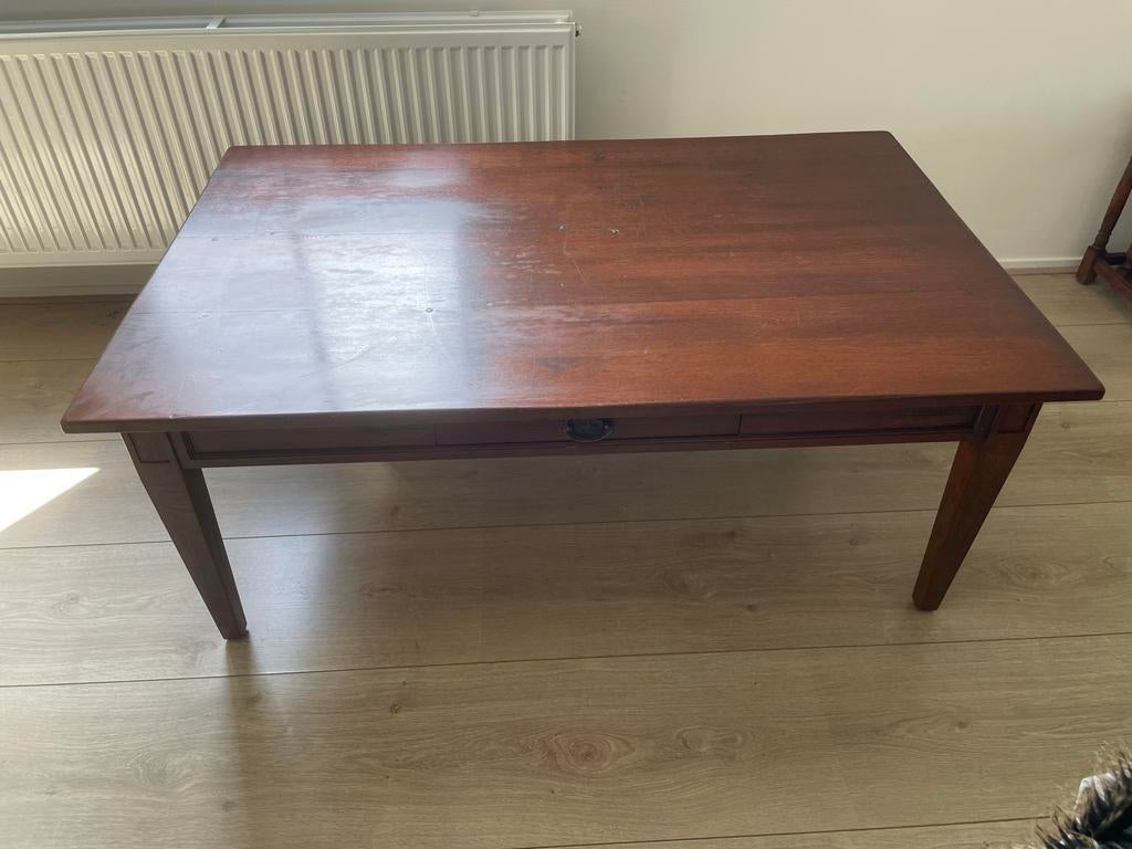 Salontafel met uitschuifbare bladen - 125x80x50 cm, Ophalen, Gebruikt, 100 tot 150 cm, 50 tot 100 cm
