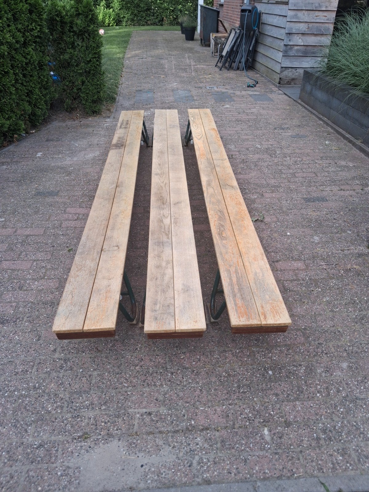 Oude gymzaal/school banken - 320 cm lang, Ophalen