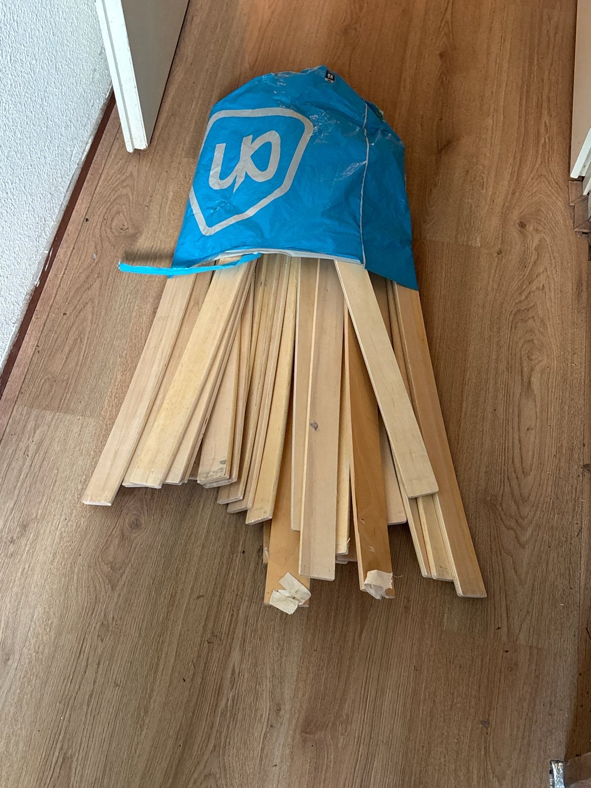 Gratis latjes van een lattenbodem, Ophalen, Gebruikt, Hout