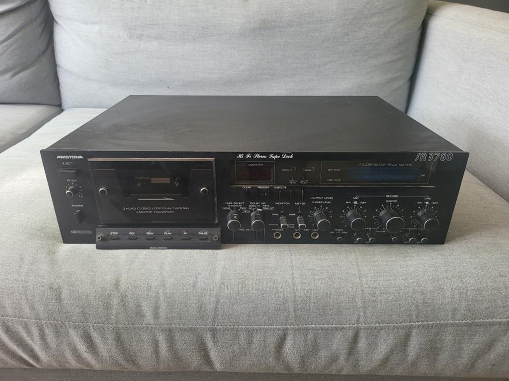 Aristona sr3780 cassettedeck  zeldzaam, Ophalen, Enkel, Overige merken