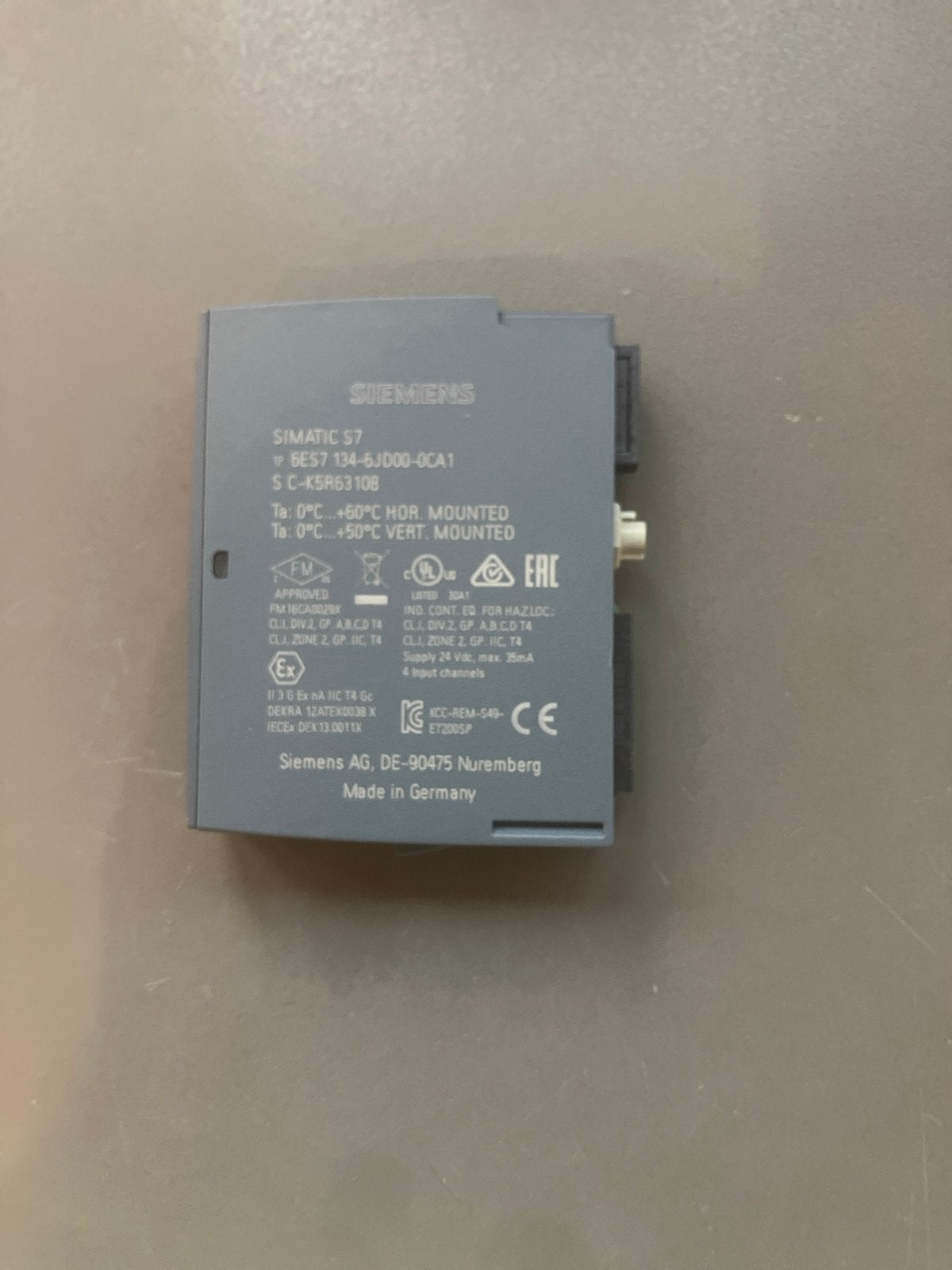 Siemens SIMATIC S7 6ES7 134-6JD00-0CA1 I/O module, Ophalen of Verzenden, Zo goed als nieuw