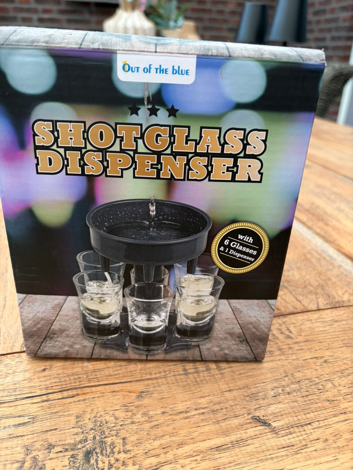 Nieuw shotglaasjes dispenser met 6 shot glaasjes, Ophalen of Verzenden, Zo goed als nieuw
