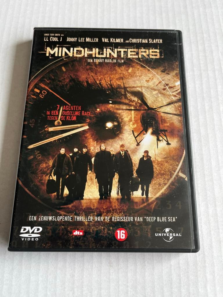 Mindhunters DVD - LL Cool J, Vanaf 16 jaar, Ophalen of Verzenden, Gebruikt, Actiethriller