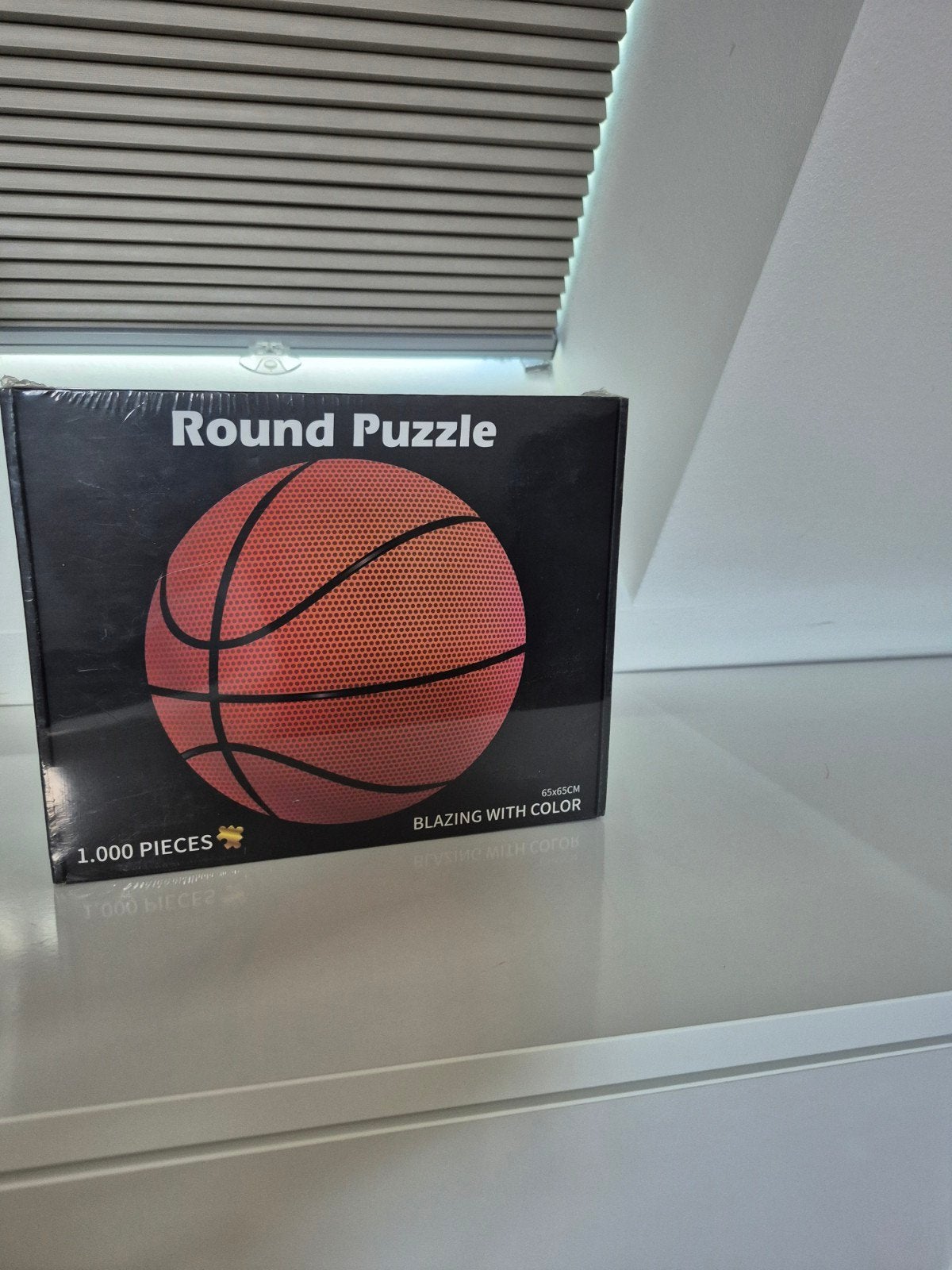 round puzzle 1000 pieces blazing with colors basketbal, Ophalen, 500 t/m 1500 stukjes, Nieuw, Legpuzzel