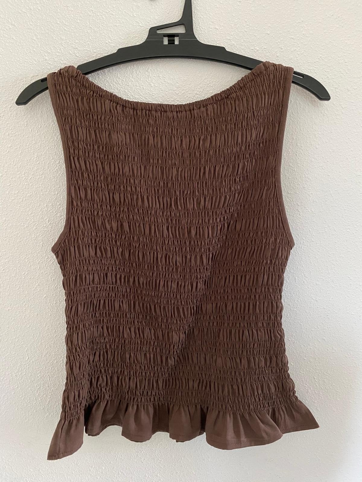 NIEUWE Bruine smock top merk Things I like Things I Love, Kleding | Dames, Tops, Bruin, Nieuw, Ophalen of Verzenden, Zonder mouw