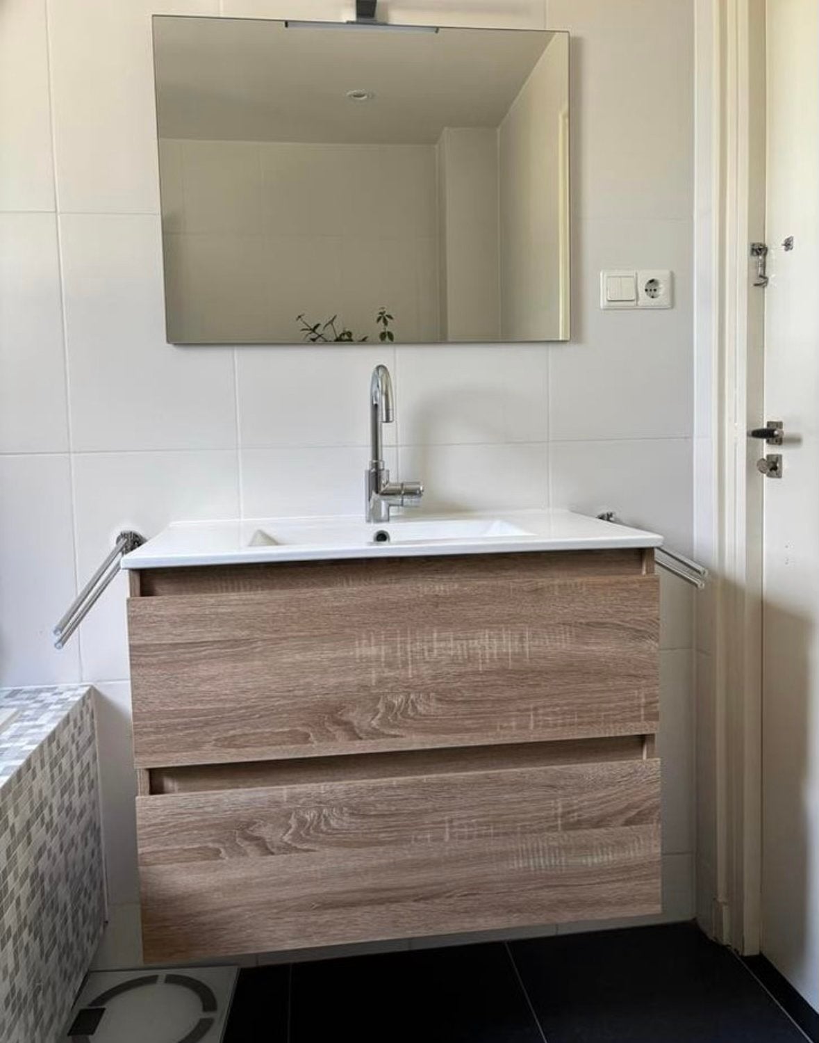 Badkamer wastafelkast (zonder spiegel), Huis en Inrichting, Badkamer | Badkamermeubels, Ophalen, Gebruikt, 50 tot 100 cm, Minder dan 100 cm