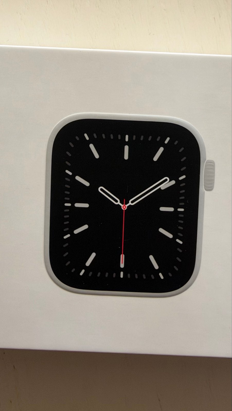 Apple Watch Series 6 -  zilver. Gebruikt, met zwart bandje