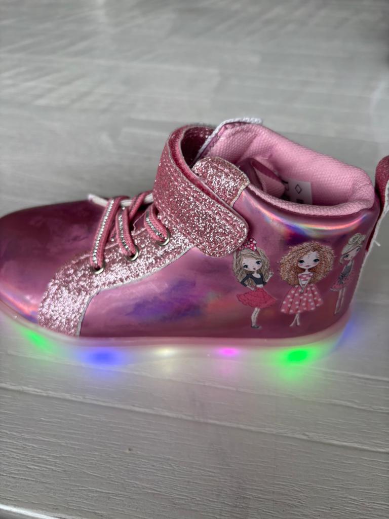 Ongedragen meisjes schoenen met lichtjes, Ophalen of Verzenden, Zo goed als nieuw, Meisje, Schoenen