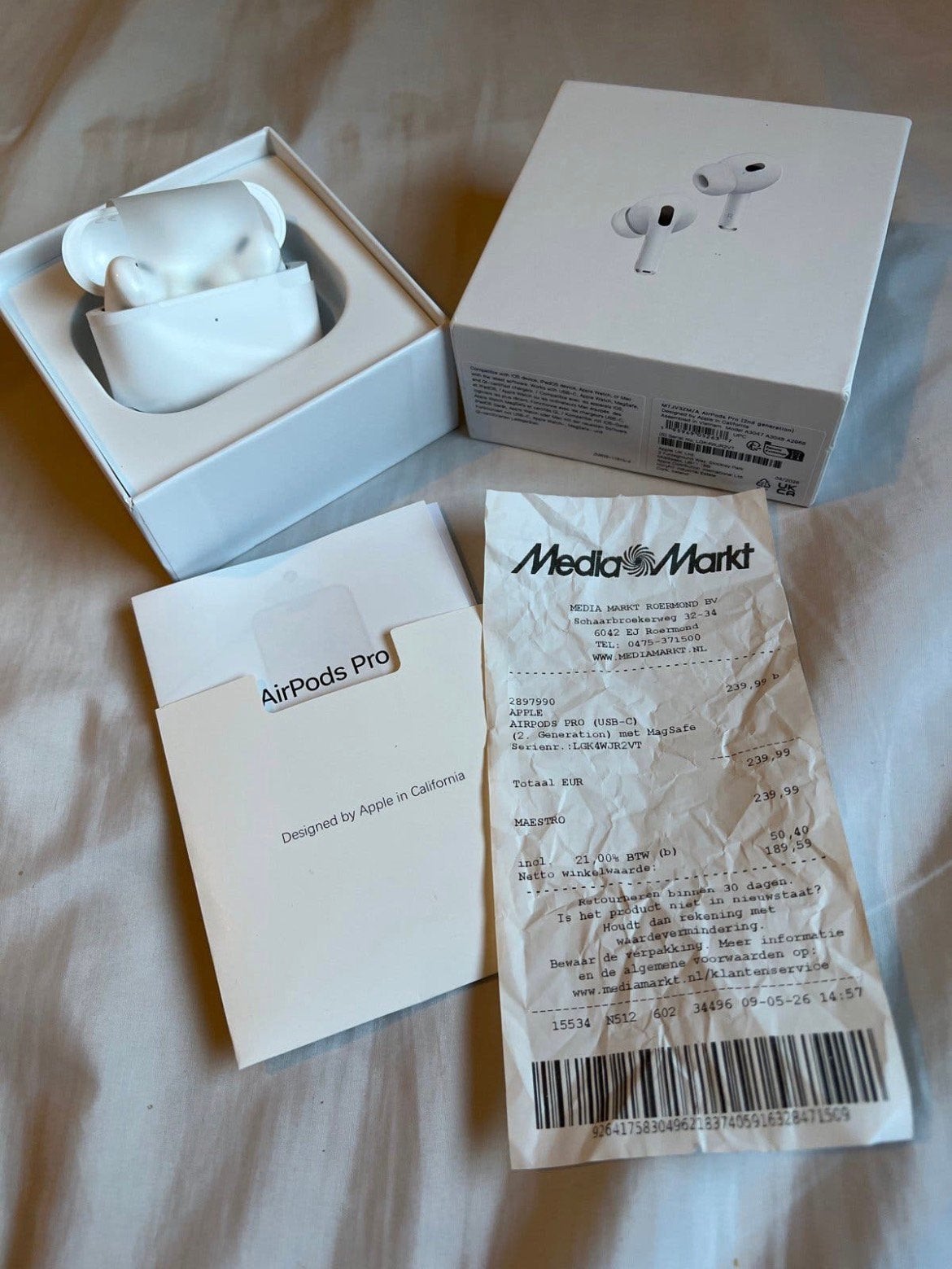 AirPods Pro 2 (USB-C) Apple Care en bon