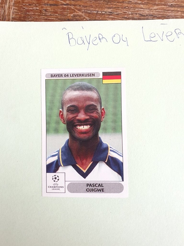 Panini Ojigwe - Bayer 04 Leverkusen, Ophalen of Verzenden, Zo goed als nieuw, Buitenlandse clubs, Poster, Plaatje of Sticker