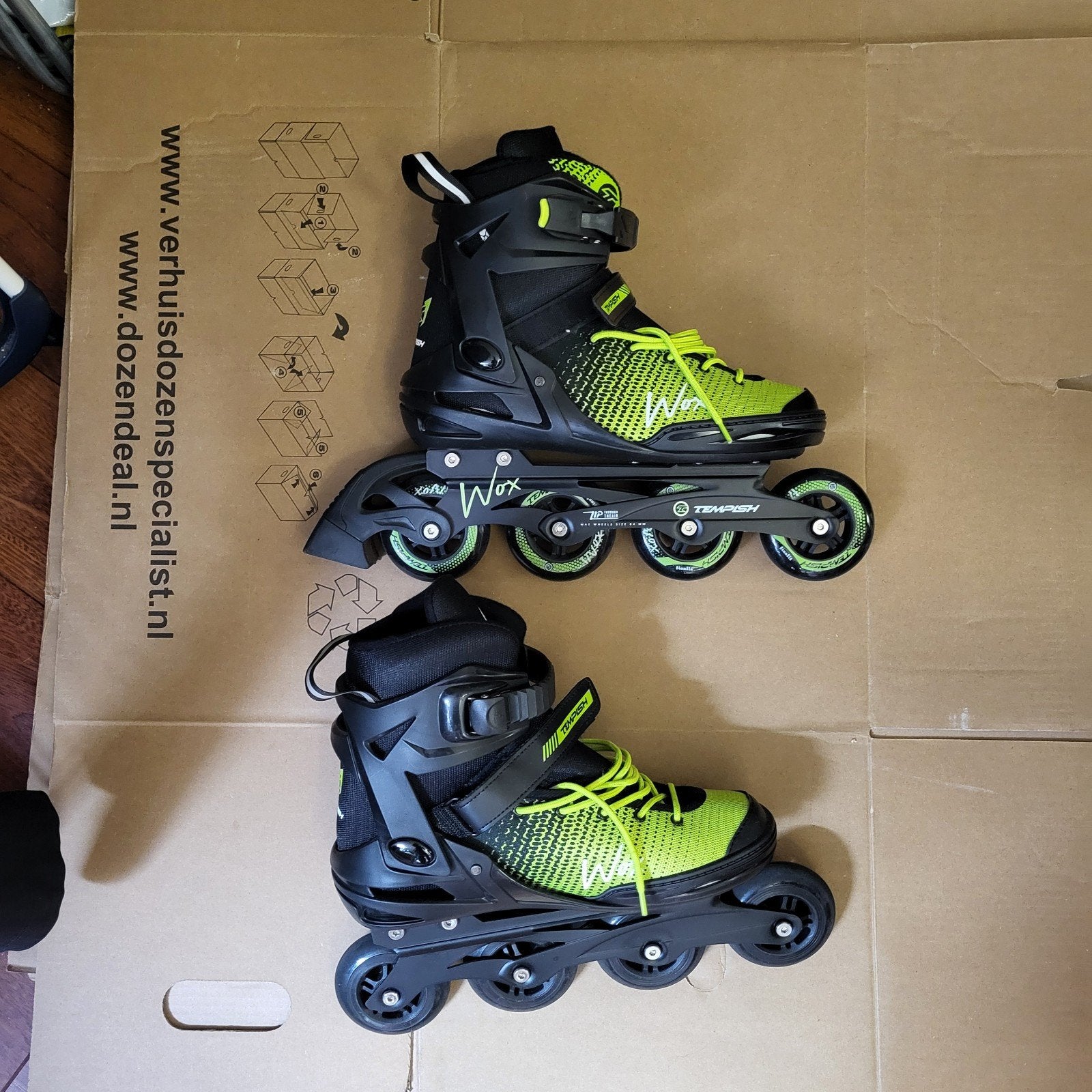 Tempish Wox skeelers - Zo goed als nieuw, Ophalen of Verzenden, Zo goed als nieuw, Inline skates 4 wielen, Overige merken