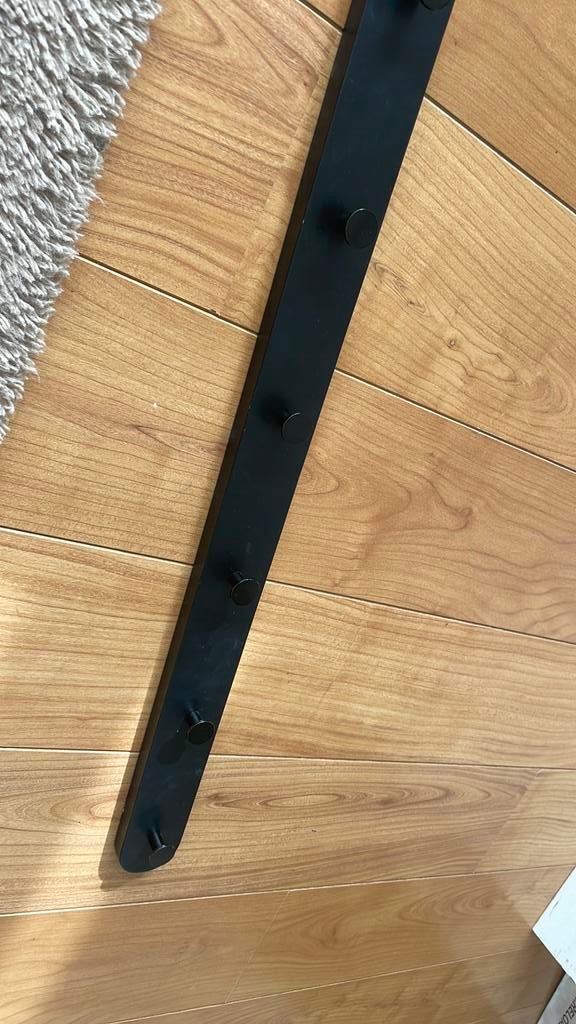 Kapstok zwart 60 cm breed, Huis en Inrichting, Woonaccessoires | Kapstokken, Ophalen of Verzenden, Zo goed als nieuw