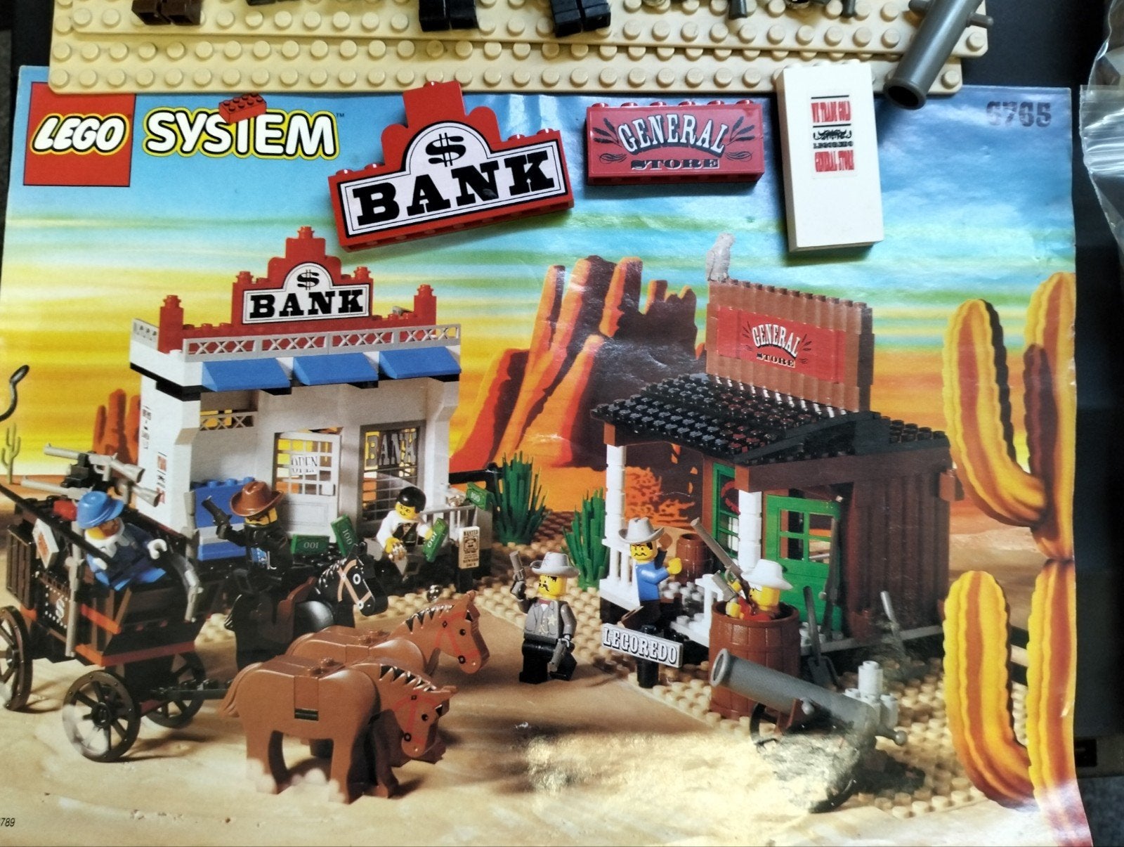 Lego System 6765 Gold City Junction -Compleet met instructie, Compleet, Gebruikt, Overige thema's, Lego