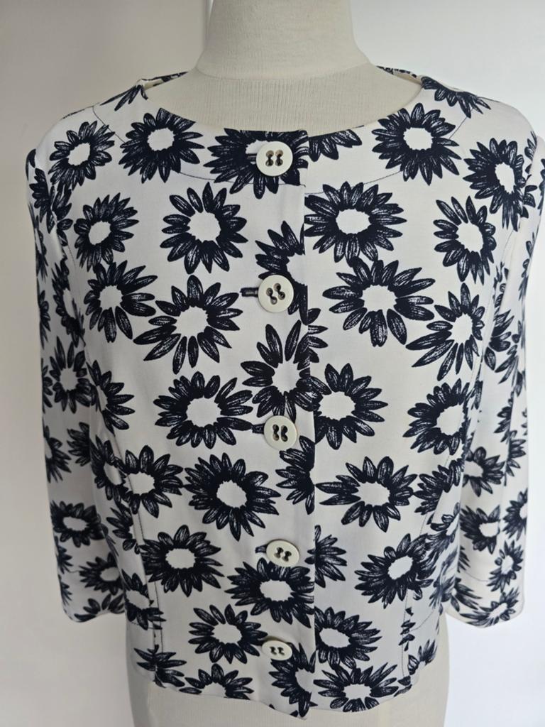 Marc Cain mooi jasje N6, Kleding | Dames, Ophalen of Verzenden, Zo goed als nieuw, Blauw