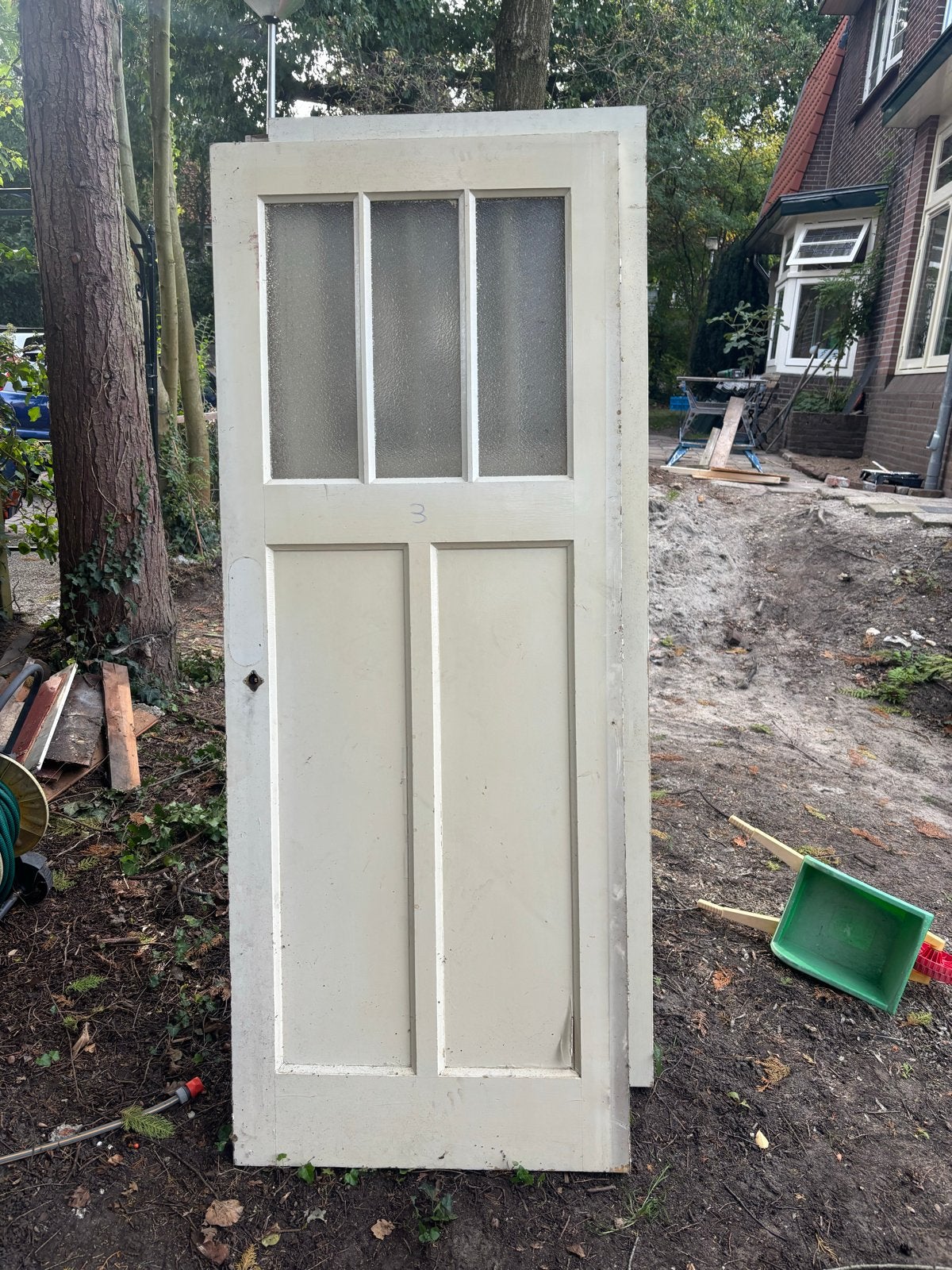 5 originele jaren '30 paneeldeuren, Gebruikt, 80 tot 100 cm, Binnendeur, Ophalen of Verzenden
