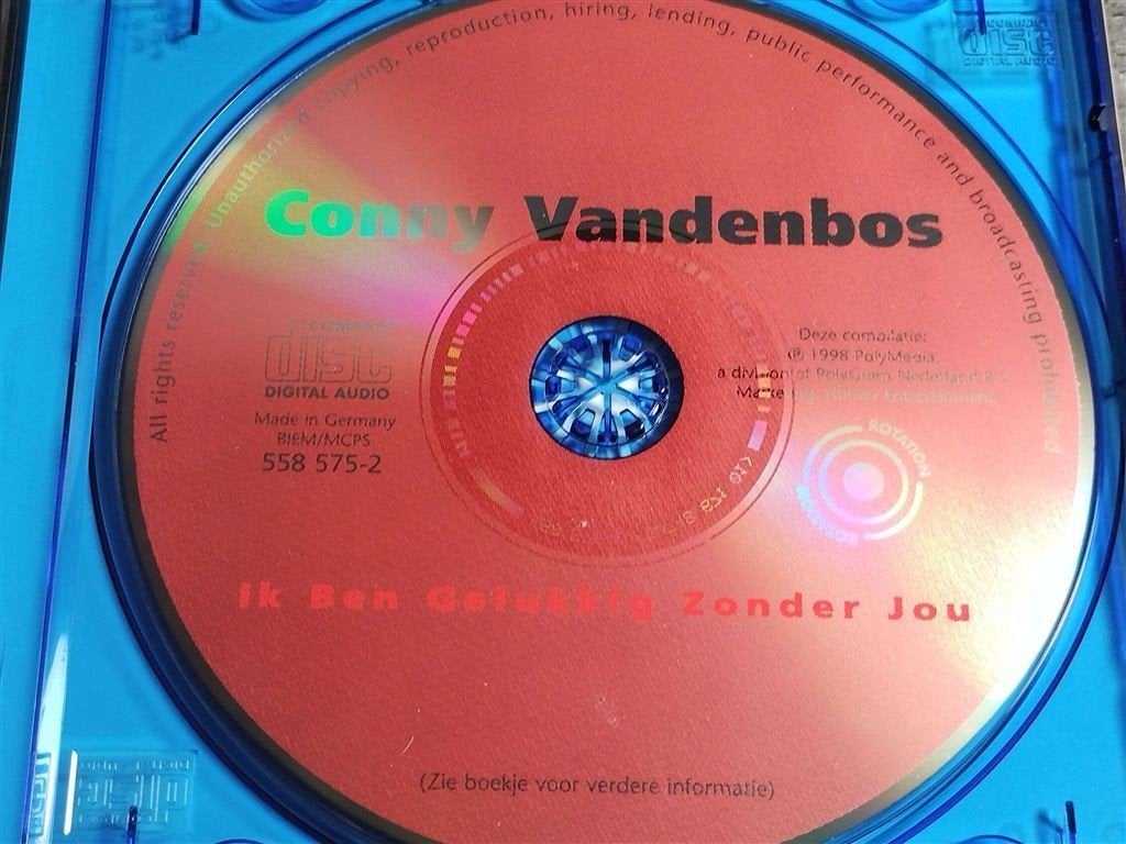 Conny Vandenbos – Ik Ben Gelukkig Zonder Jou, Cd's en Dvd's, Cd's | Nederlandstalig, Ophalen of Verzenden, Zo goed als nieuw, Levenslied of Smartlap