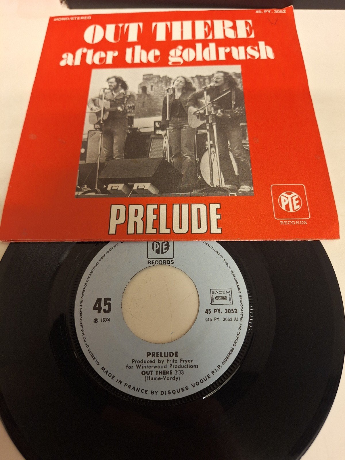 Prelude - Out there, 1974., Cd's en Dvd's, Vinyl | Pop, Fotohoes, Verzenden, 7 inch, Pop