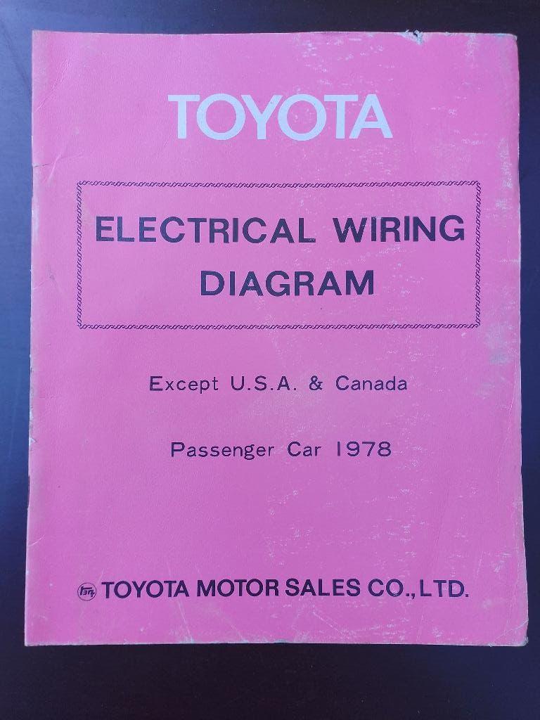 Toyota 1978 dealer werkplaatsboek Bedradingsschema's, Boeken, Auto's | Boeken, Ophalen of Verzenden, Gelezen, Toyota