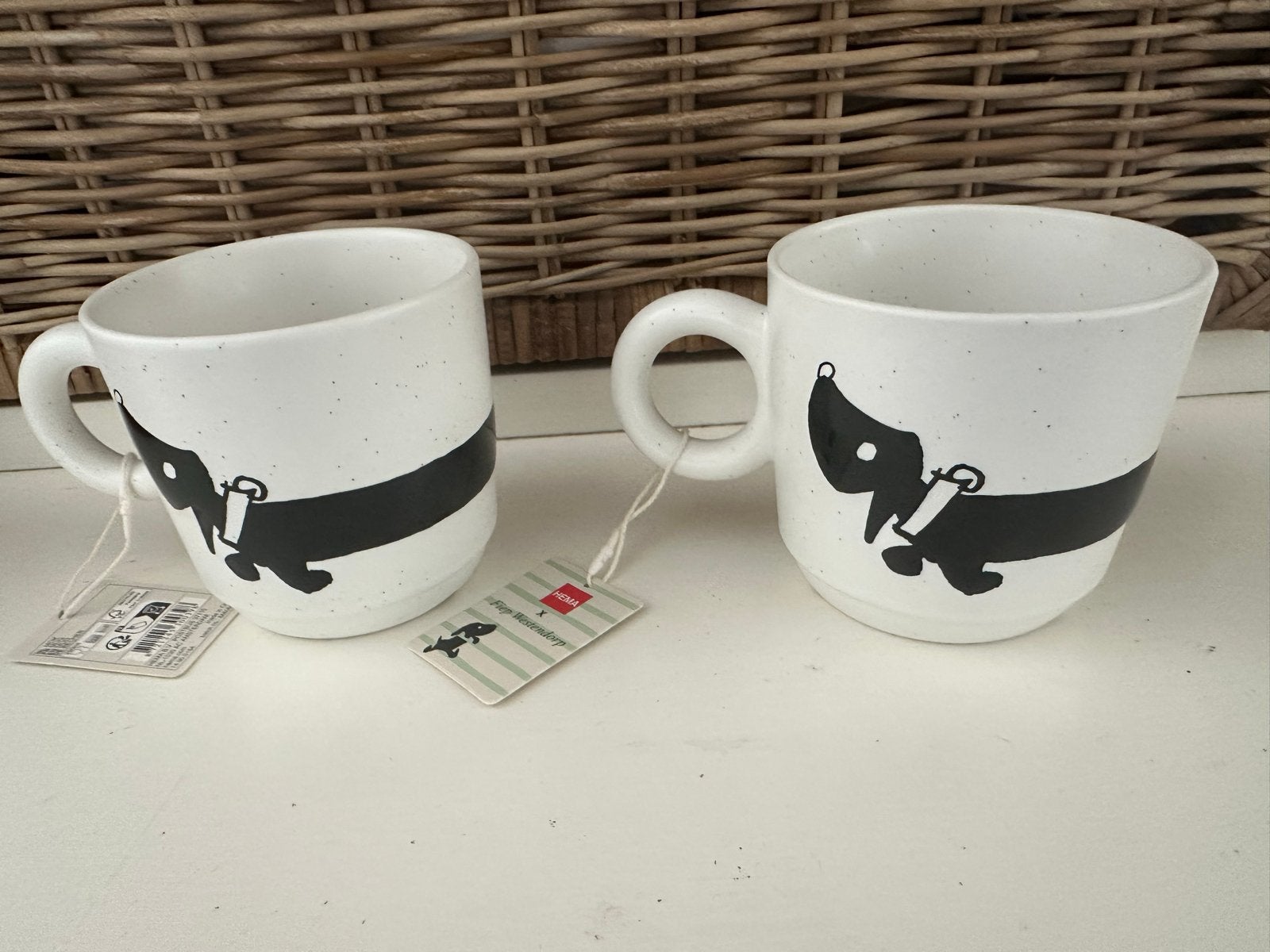 Twee nieuwe Takkie bekers van HEMA, Overige typen, Nieuw, Ophalen of Verzenden, Steen/keramiek