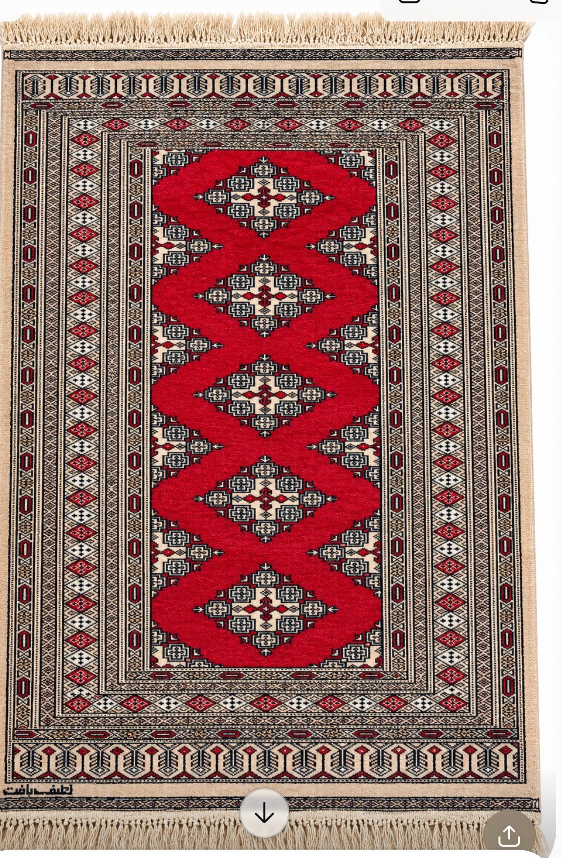 Perzisch tapijt 135 x 95 cm – mag weg voor weinig, Huis en Inrichting, Stoffering | Tapijten en Kleden, Ophalen, Gebruikt, 100 tot 150 cm