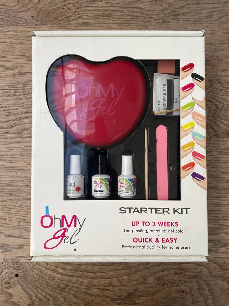 OhMyGel Gel nagel starter kit, Ophalen of Verzenden, Zo goed als nieuw, Overige typen