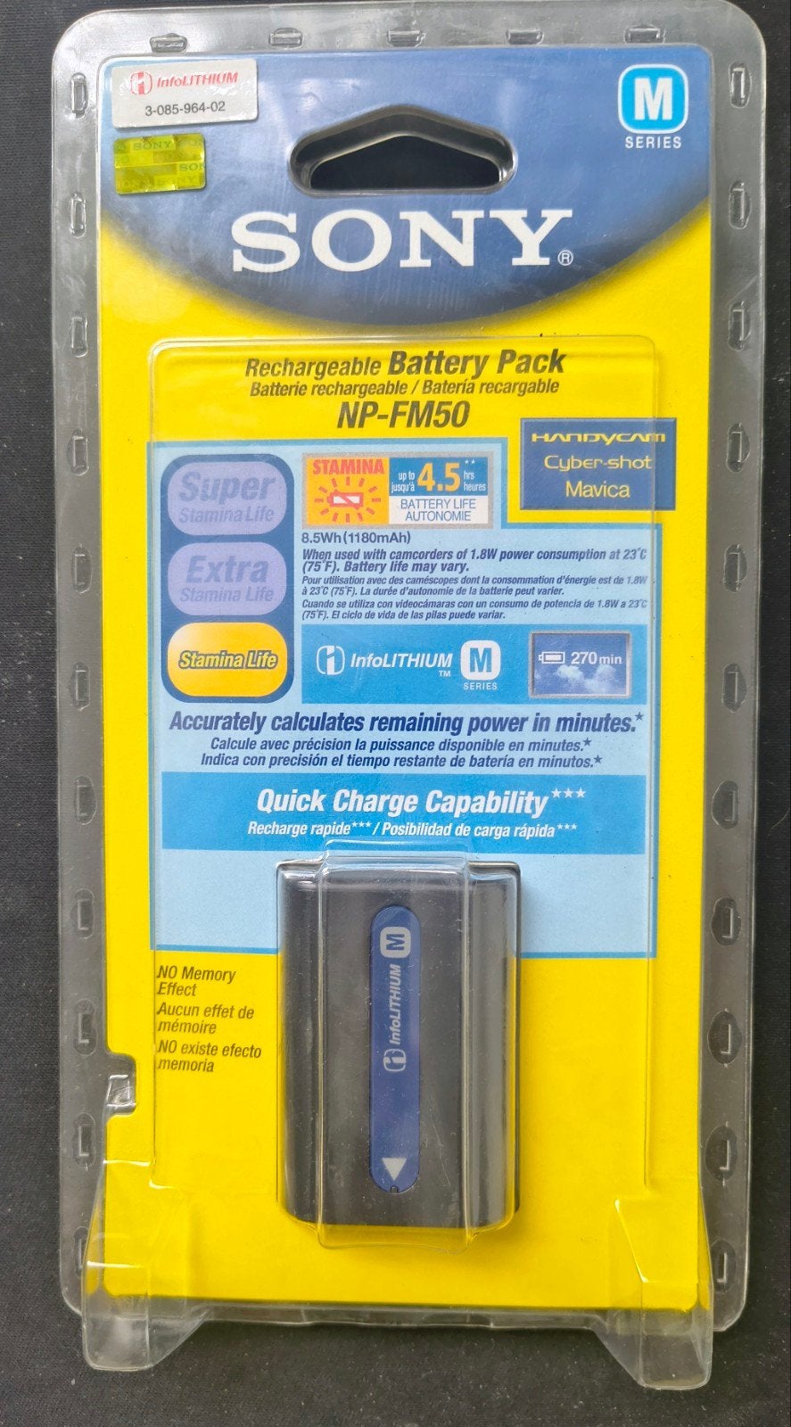 Sony NP-FM50 Oplaadbare Batterij voor Handycam/Cyber-shot, Ophalen of Verzenden, Nieuw, Oplaadbaar