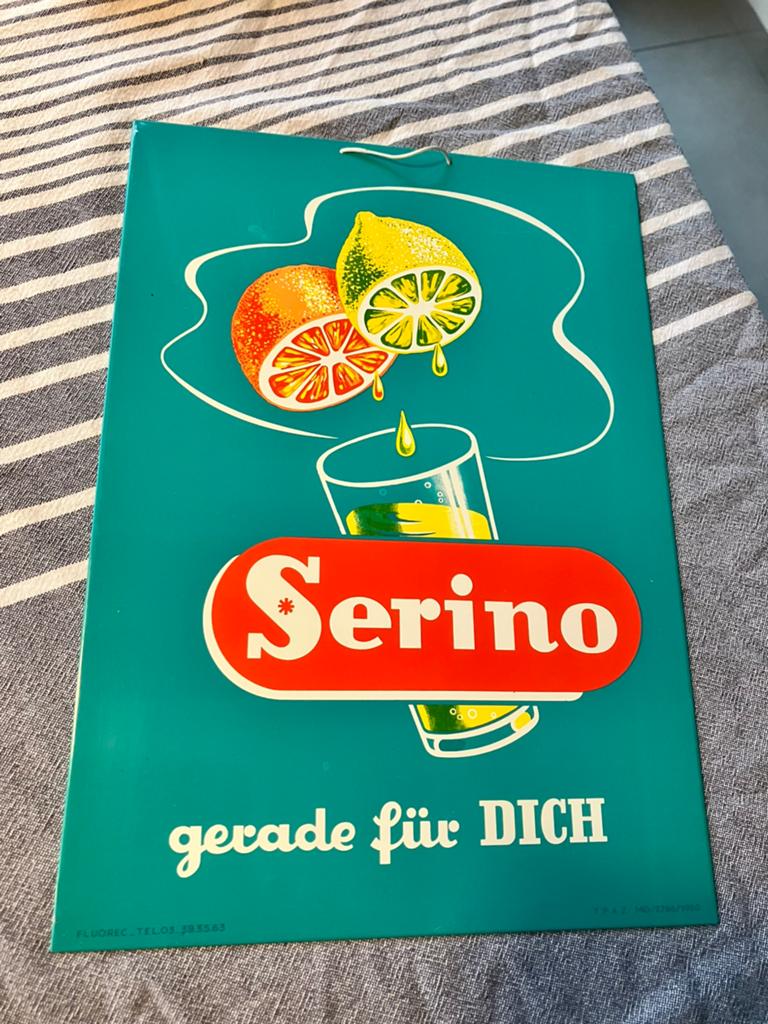 Blikken reclamebord limonade frisdrank geen emaille bord, Ophalen of Verzenden, Gebruikt, Reclamebord