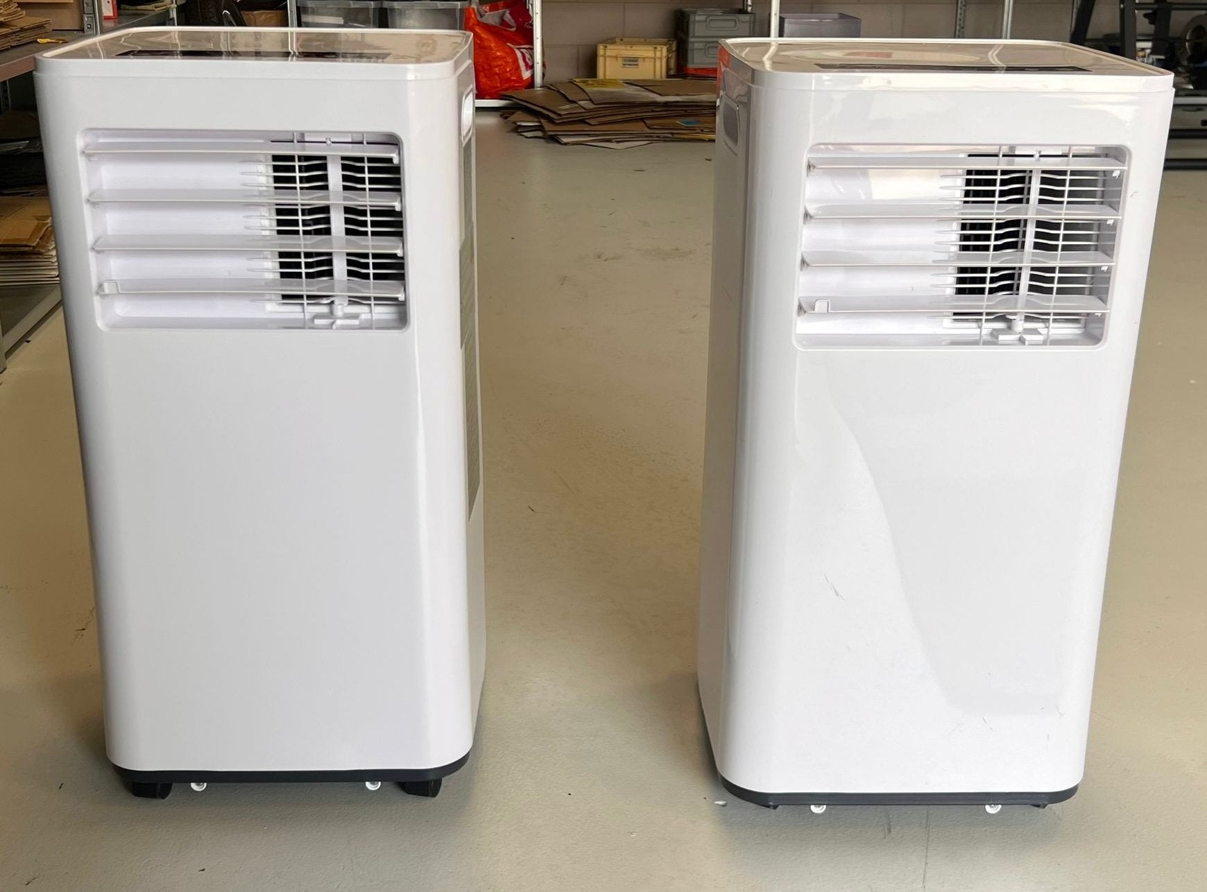 2x Mobiele Airco 9000 BTU – Zo goed als nieuw - perfect, Ophalen, Timer, Koelen en Ontvochtigen, 3 snelheden of meer