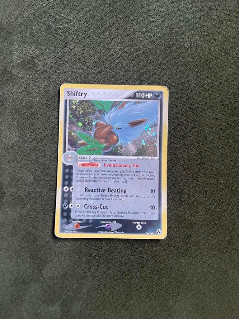 Shiftry 12/92 Pokémon Kaart - Holo Rare, Ophalen of Verzenden, Gebruikt, Losse kaart, Foil
