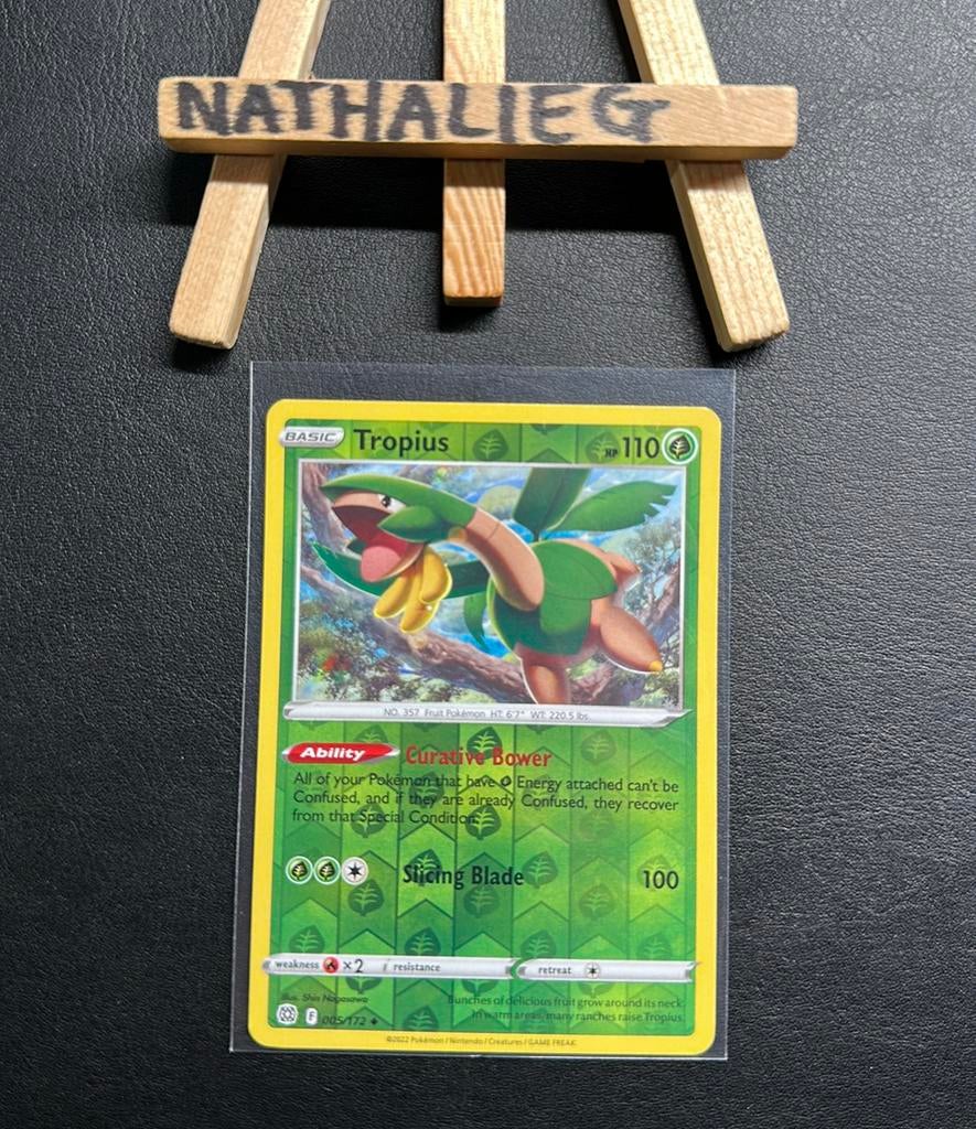 Tropius reverse 005/172 Pokemon Brilliant Stars, Ophalen of Verzenden, Nieuw, Losse kaart